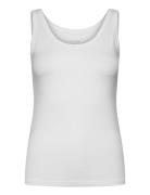 Women Bamboo Tank Top Topp White URBAN QUEST