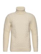 Turtle Neck Sweater Héritage Tops Knitwear Turtlenecks Cream Armor Lux