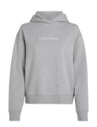 Hero Logo Hoodie Tops Sweat-shirts & Hoodies Hoodies Grey Calvin Klein