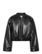 Rylie Faux Leather Jacket Skinnjakke Skinnjakke Black Twist & Tango