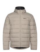 Ather Down Hoody M Sport Jackets Padded Jackets Beige Jack Wolfskin