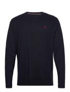 Uspa T-Shirt Ls Brolin Men Tops T-shirts Long-sleeved Black U.S. Polo ...