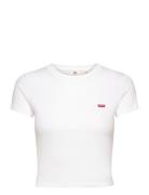 Essential Sporty Tee White + R Tops T-shirts & Tops Short-sleeved Whit...