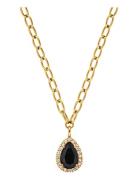 Metta Sg Black / Golden Accessories Jewellery Necklaces Dainty Necklac...