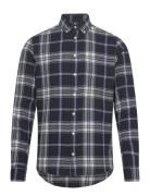 Cfanton Ls Bd Checked Shirt Tops Shirts Casual Navy Casual Friday