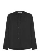 Matoiw Shirt Tops Blouses Long-sleeved Black InWear