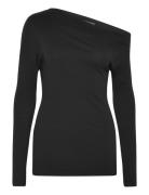 Odessa Top Tops T-shirts & Tops Long-sleeved Black Residus