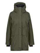 Cajsa Wns Parka 6 Outerwear Rainwear Rain Coats Khaki Green Didriksons