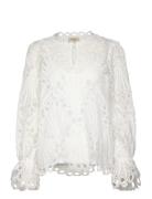 Frbelle Bl 1 Tops Blouses Long-sleeved White Fransa