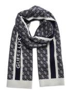 Sevyn 4G Logo Scarf Swtr Accessories Scarves Winter Scarves Navy GUESS...