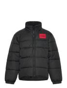 Puffer Jacket Fôret Jakke Black Hugo Kids