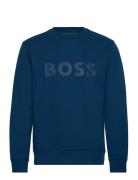 Salbo Sport Sweat-shirts & Hoodies Sweat-shirts Blue BOSS