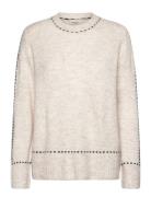 Frelise Pu 1 Tops Knitwear Jumpers Cream Fransa