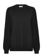 Frlil Pu 2 Tops Knitwear Jumpers Black Fransa