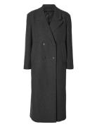 Slfjosephina Wool Coat Frakk Jakke Grey Selected Femme