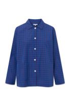 Malou Shirt - Poplin Tops Shirts Long-sleeved Blue STUDIO FEDER