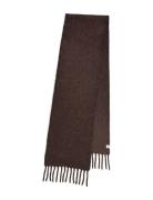 Solid Yuta Scarf Accessories Scarves Winter Scarves Brown Becksönderga...