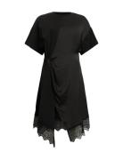 Lana Lace Dress Knelang Kjole Black AllSaints