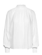 Mschderya Lania Top Tops Blouses Long-sleeved White MSCH Copenhagen