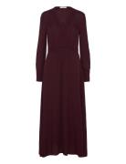 Woven Dresses Maxikjole Festkjole Burgundy Marc O'Polo