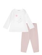 Long Moon Pyjamas Pyjamas Sett Pink Mango