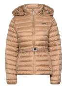 Lw Padded Smocking Jacket Fôret Jakke Beige Calvin Klein