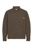 Relaxed Utility Overshirt Tops Overshirts Khaki Green Calvin Klein Jea...