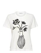 Shadow Tops T-shirts & Tops Short-sleeved White Desigual