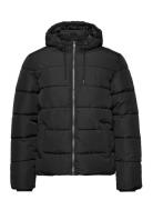 Onsmelvin Life Quilt Hood Jacket Otw Vd Fôret Jakke Black ONLY & SONS