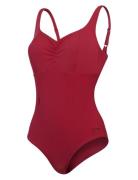 Womens Shaping Aquanite 1 Piece Sport Swimsuits Red Speedo