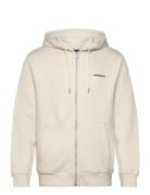 Logo Sweat Hoodie Tops Sweat-shirts & Hoodies Hoodies Cream Lindbergh