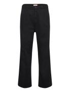 Wide Worker Trousers Bottoms Trousers Casual Black Revolution