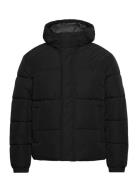 Jjebradley Puffer Hood Sn Fôret Jakke Black Jack & J S