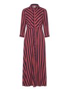 Yassavanna Long Shirt Dress S. Noos Maxikjole Festkjole Red YAS