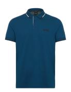 Paddy Pro Sport Polos Short-sleeved Blue BOSS