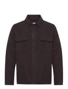 Heavy Twill Overshirt Tops Overshirts Burgundy Lindbergh