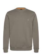 Westart Tops Sweat-shirts & Hoodies Sweat-shirts Khaki Green BOSS