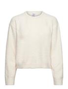 Crew Pullover Tops Knitwear Jumpers Cream Calvin Klein