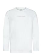 L/S Crew Neck Tops T-shirts Long-sleeved White Calvin Klein