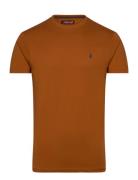 Mcs Tee Texas City Men Tops T-shirts Short-sleeved Brown MCS