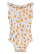 Kallie Printed Swimsuit Badedrakt Badetøy Yellow Liewood