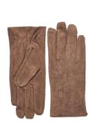 Pccomet Suede Gloves Hansker Brown Pieces