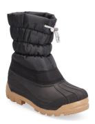 Termo Boot With Woollining Vinterstøvletter Pull On Black ANGULUS