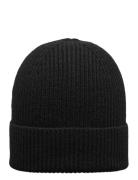 Slhmason Merino Wool Beanie Accessories Headwear Beanies Black Selecte...