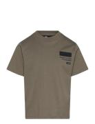 Hmlarchie T-Shirt S/S Tops T-shirts Short-sleeved Khaki Green Hummel