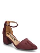 Biadevived Pump Micro Suede Shoes Heels Pumps Classic Burgundy Bianco