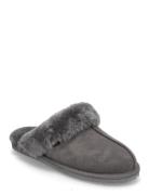 Rhbrisbane Shearling Reversed Slipp Slippers Tøfler Grey Rosemunde