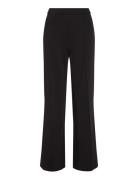 Technical Knit Wide Leg Pant Bottoms Trousers Wide Leg Black Calvin Kl...