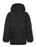 Monotype Ribstop Puffer Jacket Fôret Jakke Black Tommy Hilfiger