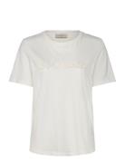 Fqwille-Tee Tops T-shirts & Tops Short-sleeved White FREE/QUENT